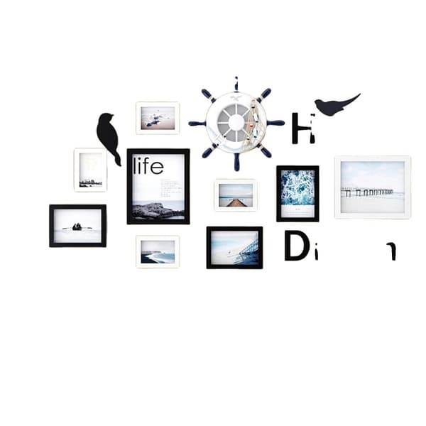 Fotoramset, 9 ramar, plexiglaskonstruktion