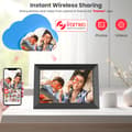Miniatyrbild 2 av 4: Digital fotoram, 10,1 tum pekskärm, WiFi-anslutning, HD-display,EU-plugg