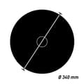 Miniatyrbild 2 av 2: PROVISTON Stuckrosett av polystyren Diameter 340 mm Guld Hög kvalitet Stabil Lätt montering Takrosett Väggdekoration
