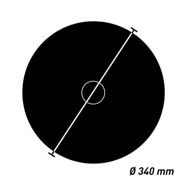PROVISTON Stuckrosett av polystyren Diameter 340 mm Guld Hög kvalitet Stabil Lätt montering Takrosett Väggdekoration