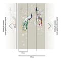 Miniatyrbild 2 av 2: Fototapet Fåglar Grå Färgglad 389092 Papper Tapet Non-woven med blommor