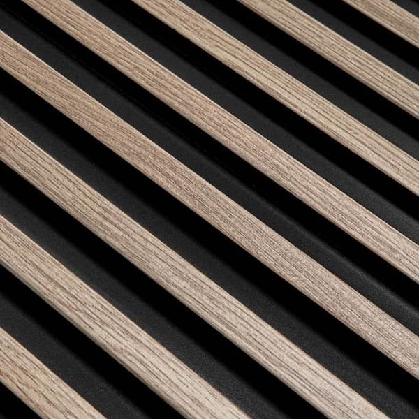 PROVISTON Akustiska 3D väggpaneler Kit 12 x 120 x 2700 mm per panel Grå ek Hög kvalitet Robust Hållbar 13 delar