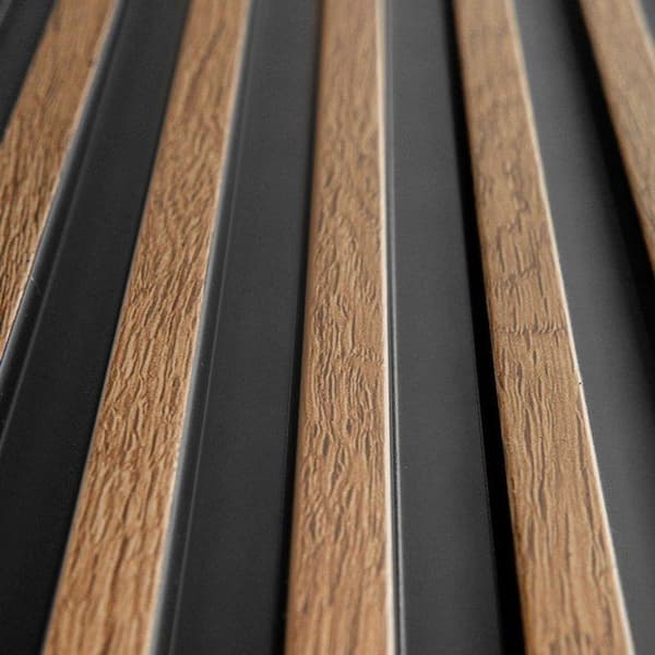 PROVISTON Akustiska 3D väggpaneler Kit 12 x 120 x 2700 mm per panel Klassisk Ek Hög kvalitet Robust Hållbar 15 bitar...