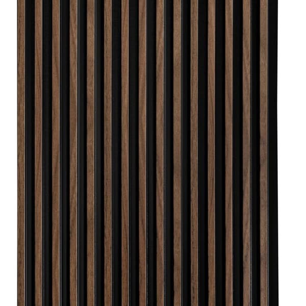 PROVISTON Akustiska väggpaneler 3D Kit 12 x 120 x 2700 mm per panel Mörk ek Hög kvalitet Robust Hållbar 11 stycken