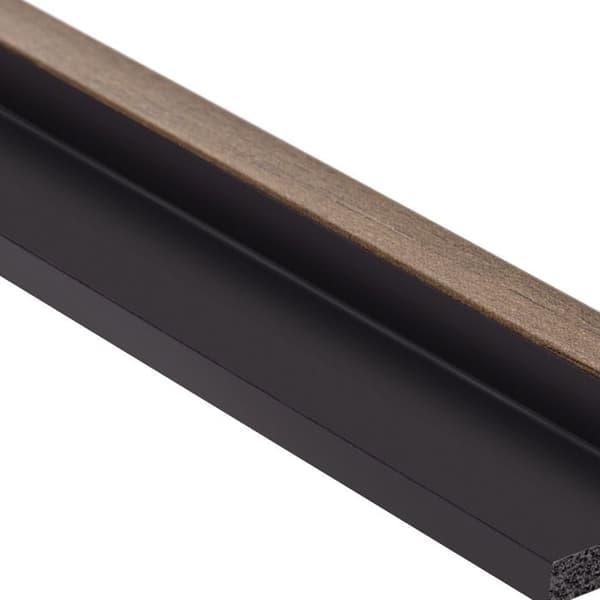 PROVISTON Akustiska väggpaneler 3D Kit 12 x 120 x 2700 mm per panel Mörk ek Hög kvalitet Robust Hållbar 11 stycken
