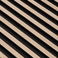 Miniatyrbild 2 av 5: PROVISTON Akustiska väggpaneler 3D Kit 12 x 120 x 2700 mm per panel Ljust ek Hög kvalitet Robust Hållbar 15 stycken
