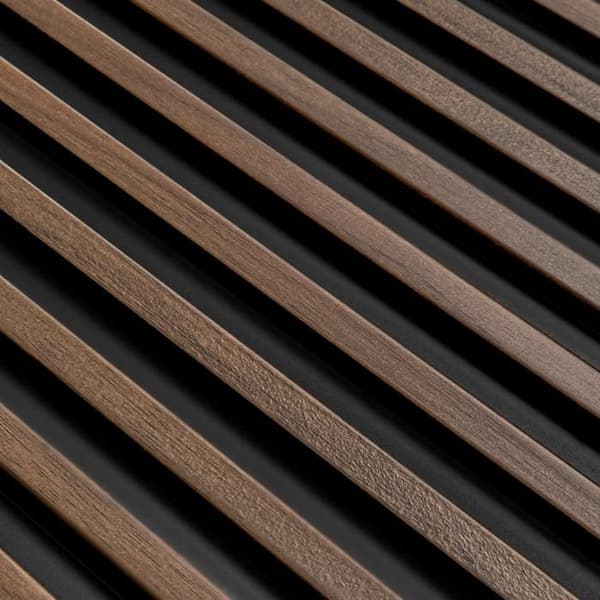 PROVISTON Akustiska väggpaneler 3D Kit 12 x 120 x 2700 mm per panel Mörk ek Hög kvalitet Robust Hållbar 8 delar