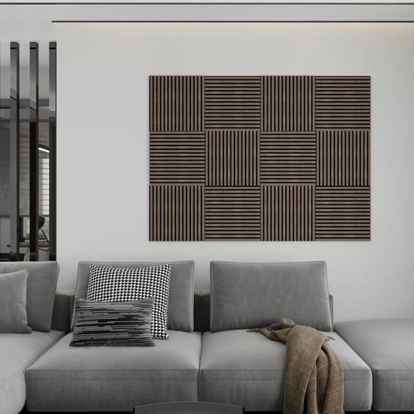 PROVISTON Akustiskt väggpanel 600 x 1200 mm MDF Akustiska paneler 3D olika. Design