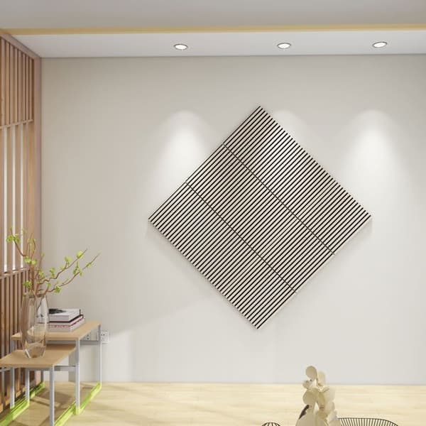 PROVISTON Akustisk panel Paket med 4 - 1200 x 600 x 21 mm naturlig ek MDF beklädd