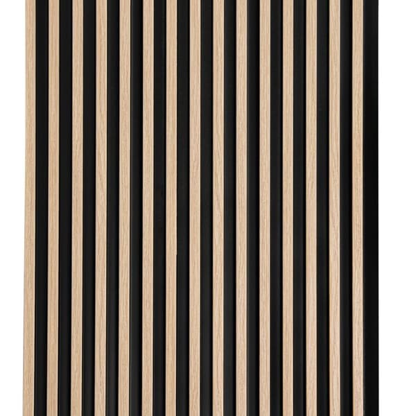 PROVISTON Akustiska 3D väggpaneler Kit 12 x 120 x 2700 mm per panel Ljus ek Högt kvalitet Robust Hållbar 14 stycken...