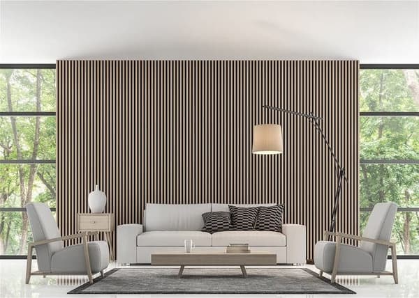 Neuhofer Akustikpaneler MDF Naturlig ek Olika dimensioner 3D Vägghängande ljudisolerande panel 570 x 570 mm