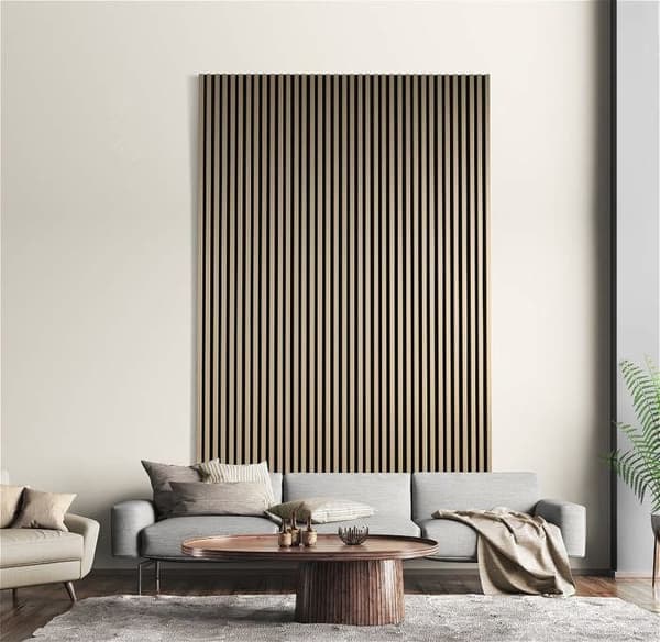Neuhofer Akustikpaneler MDF Naturlig ek Olika dimensioner 3D Vägghängande ljudisolerande panel 570 x 570 mm