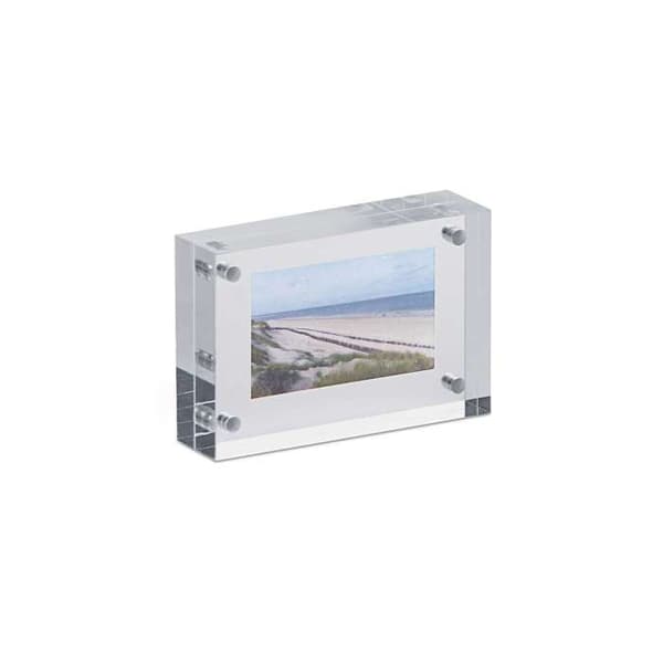 ram - foto i transparent premium akryl 7,5 x 5 x 2 cm