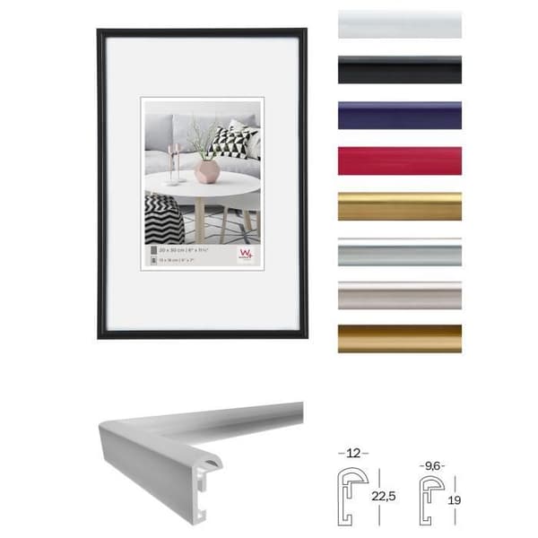 Plastikrams - GALERIA - 30x45 cm - Vit - Rektangulär - Modern design
