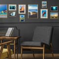 Miniatyrbild 3 av 6: Relaxdays fotorahmen, set med 2, 20x30 cm, passepartout 15x20 cm, bildram till att ställa eller hänga upp, silverfärgad