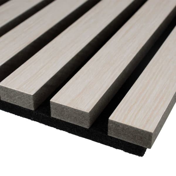 PROVISTON Akustiskt väggpanel 600 x 1200 x 21 mm MDF 3D akustiska paneler olika s Ljus ek