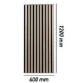 Miniatyrbild 2 av 6: PROVISTON Akustiskt väggpanel 600 x 1200 x 21 mm MDF 3D akustiska paneler olika s Ljus ek