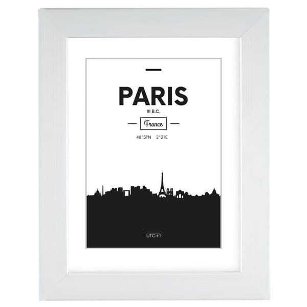 Ramar i plast "Paris", vit, 30 x 40 cm