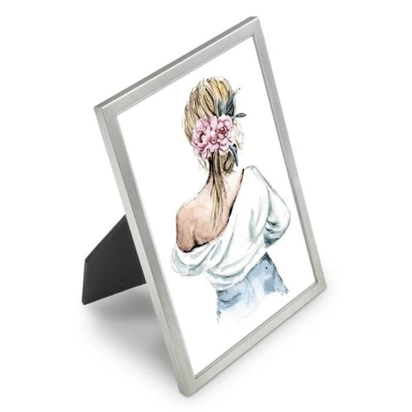 Fotram - Lilly - 13 x 18 cm - Sammet - Massivt trä - Klassisk stil