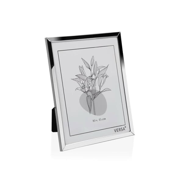Fotoramar Versa Silvrig Metall Minimalistisk 1 x 15,5 x 10,5 cm