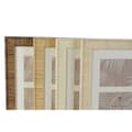 Miniatyrbild 2 av 3: Fotoram Home ESPRIT Vit Brun Beige Naturell Glas polystyren Skandinavisk 26 X 2 X 44 cm (4 antal)
