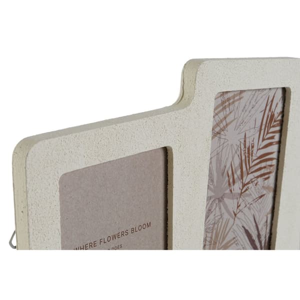 Fotoram Home ESPRIT Beige Glas Trä MDF Skandinavisk 50 X 2 X 22 cm