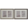 Miniatyrbild 1 av 3: Fotoram Home ESPRIT Vit Brun Naturell Glas polystyren Urban 29 X 3 X 23 cm (2 antal)