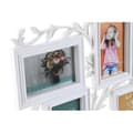 Miniatyrbild 2 av 3: FOTORAM Flerfoto Vit Färgdekoration Naturblad för 5 foton 52x35cm
