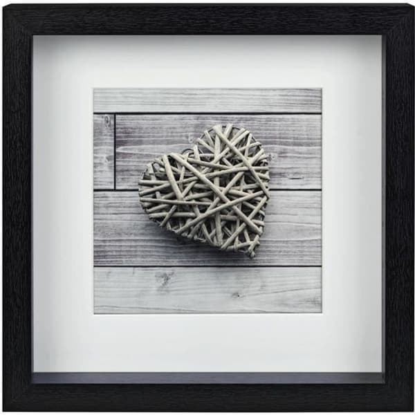 Hama Scala, MDF, Svart, Enkel bildram, 15 x 15 cm, Fyrkantig, Reflekterande
