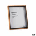 Miniatyrbillede 1 af 2: Fotoramme Krystal Sort Brun Træ MDF (22 x 27 x 3 cm) (6 enheder)