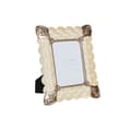 Miniatyrbillede 1 af 3: Fotoramme DKD Home Decor 22,8 x 2,6 x 28,6 cm Krystal Kobber Hvid Harpiks Romantisk