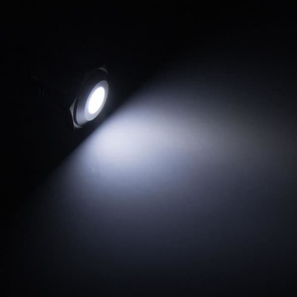 LAMPTRON Anpassung PC Lamptron Vandalismussichere LED - vit, svart fäste 86725