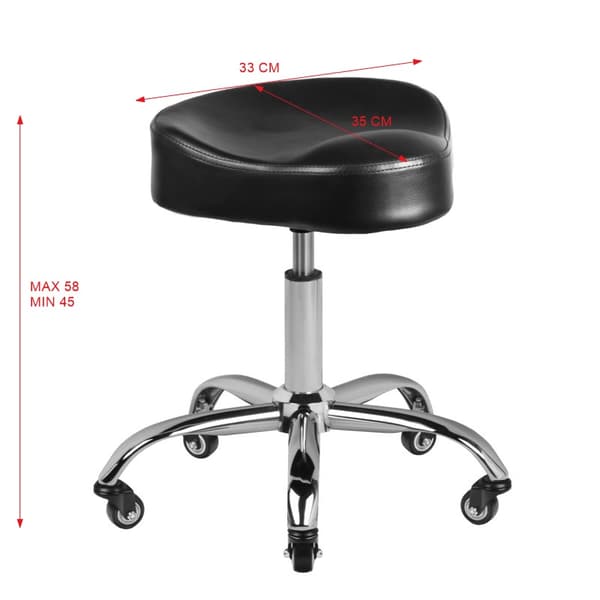 Gabbiano frisør skammel A450 sort