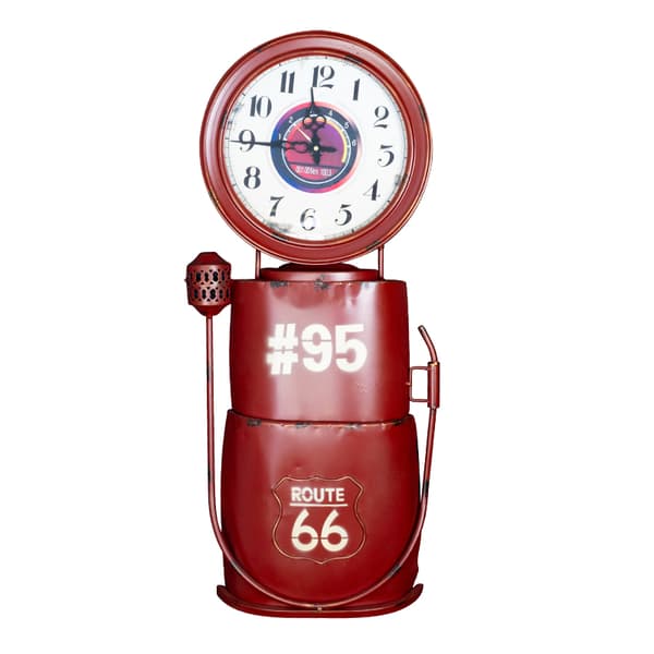 Rød dispenser dekorationsur