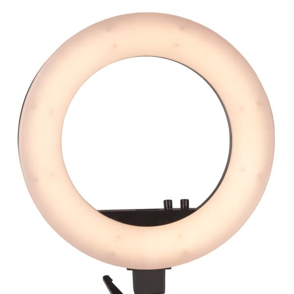 Rengasvalo 18' 48W LED musta + kolmijalka