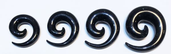 Töjnings kit från 10mm-16mm, 4 st (Spiraler) svart