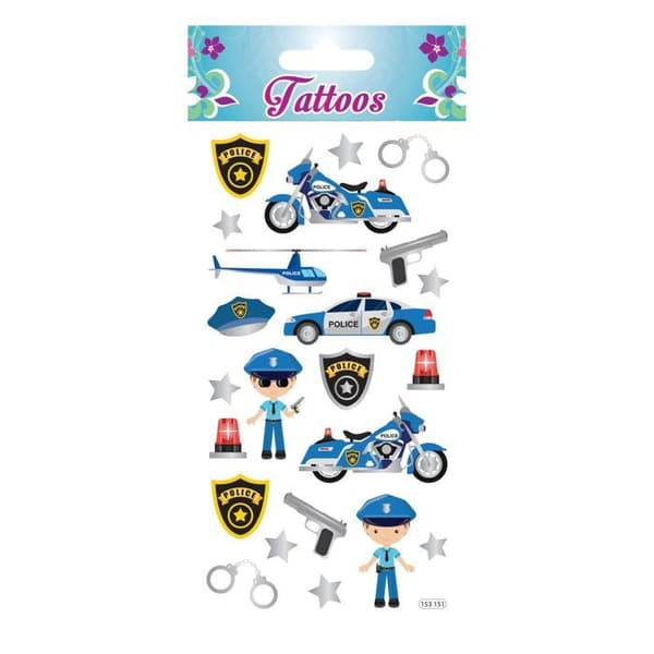 Tillfälliga tatueringar - Polis - Förgyllning