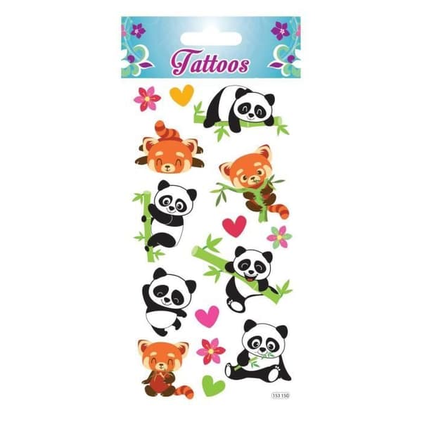 Tillfälliga tatueringar - Global Gift - Pandor - Vattentåliga - Exklusiv design - Flera format