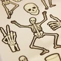 Miniatyrbild 1 av 2: Tillfälliga tatueringar - Halloween skelett