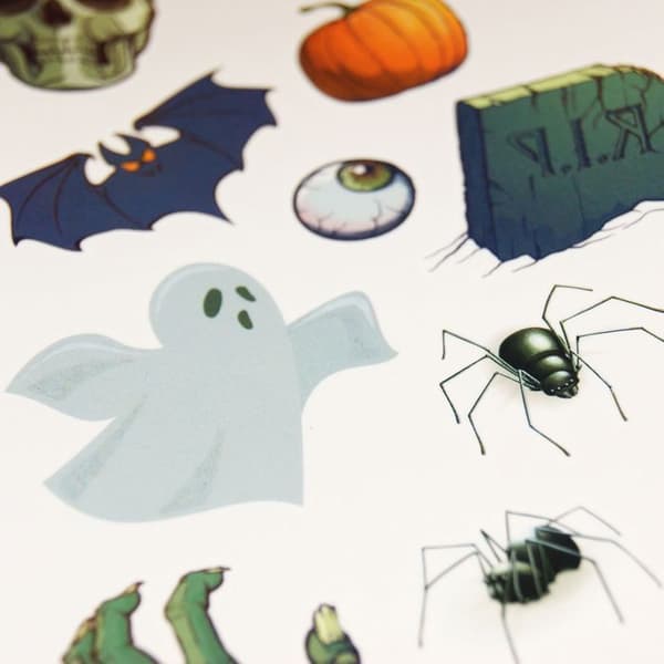 Tillfälliga tatueringar - Halloween Tombstone