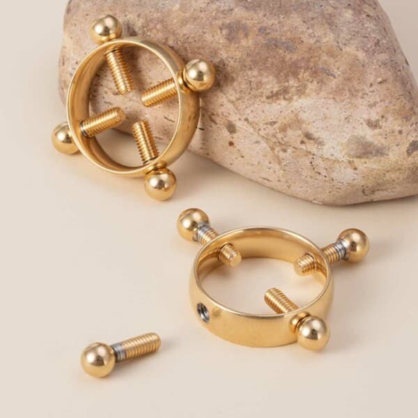 Falske brystpiercing uten hull brystvorte piercing brystvorte gull