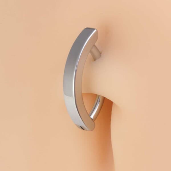 Fake Navelpiercing Navelring Utan Hål Silver