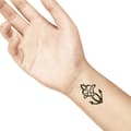 Miniatyrbild 2 av 2: Tillfällig tatuering - LADOT - Anchor Love - Hypoallergen - Vattentät - Storlek Medium
