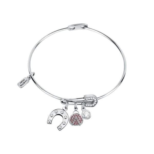 Armband - LA PETITE STORY - Hästskotema - VitMässing - Vit Färg