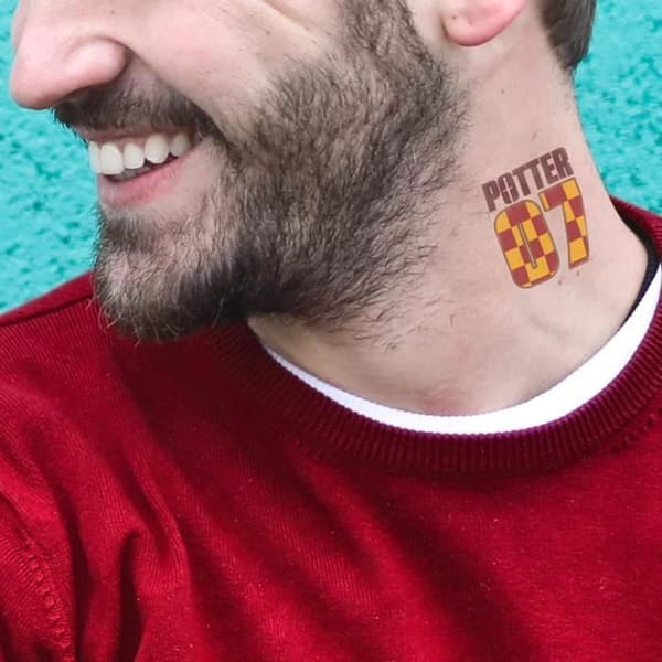 Cinereplikor Harry Potter - Tillfälliga tatueringar - Set med 35 st