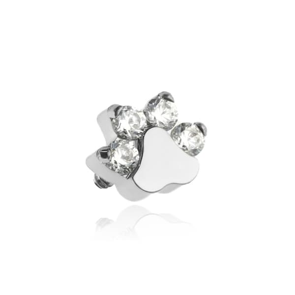 Titaaninen kynsimutteri valkoisilla zirkonihopealla - TNA-069 1,2 mm