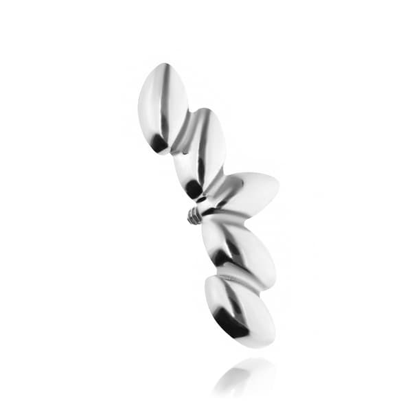 Titan klustermutter - silver - TNA-007 1,2 mm