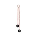 Pikkukuva 5 / 10: Charm ketju mustilla zirkoneilla - ruusukulta - D-071 20 mm