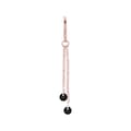 Pikkukuva 6 / 10: Charm ketju mustilla zirkoneilla - ruusukulta - D-071 20 mm