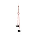 Pikkukuva 8 / 10: Charm ketju mustilla zirkoneilla - ruusukulta - D-071 20 mm